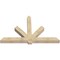 Ekena Millwork Kennewick Rough Sawn Timber Gable Bracket, Douglas Fir, 84"W x 53"H x 6"D x 6"F, 15/12 Pitch GBW084X53X0606KEN00RDF - alternate 5